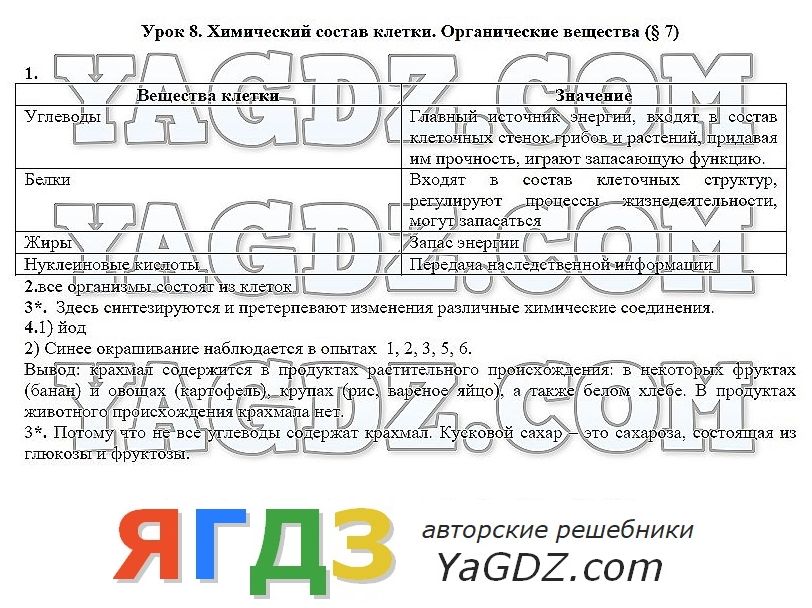 Урок биологии 10 класс параграф 8 пасечник