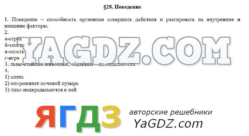 Биология 6 класс 28 параграф презентация